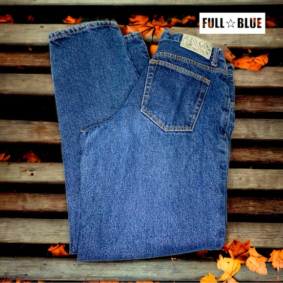 FULL BLUE Women’s flannel lined straight leg jeans- 10 x 31 - Picture 1 of 5
